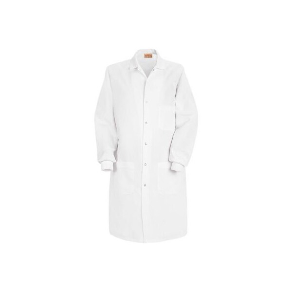 Vf Imagewear Red Kap Unisex Specialized Cuffed Lab Coat W/Inside Pocket, White, Poly/Combed Cotton, S KP72WHRGS - main